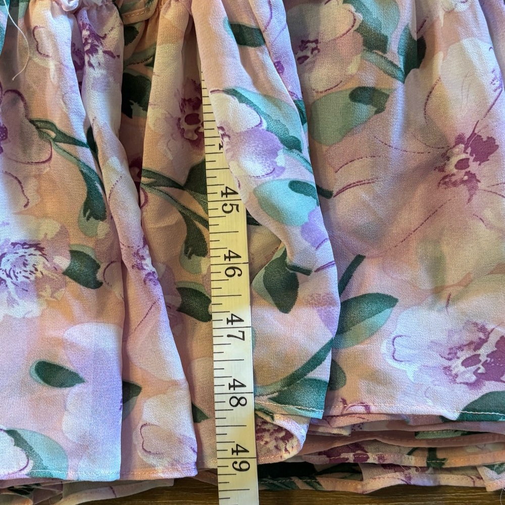 Lulu's Pink Floral Off-Shoulder Maxi Dress - Picture 11 of 12